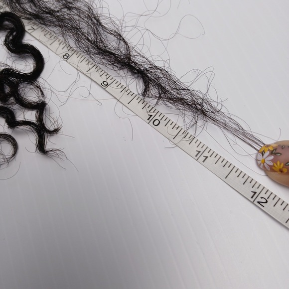 Human Hair Kinky Curly Clip In Extensions Natural Black 6 Clip-ins - Picture 6 of 6